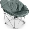 Navaris Klapstoel XXL - Campingstoel Met Opbergtas - Draagbare Stoel Voor Kamperen, Festivals En Vissen -Strandstoel - Inklapbaar - Grijs