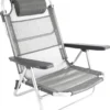 Bo-Camp Beach Chair - Monaco - Aluminium - Grijs -Aanbiedingen Kampeer Zen Winkel 1070x1200