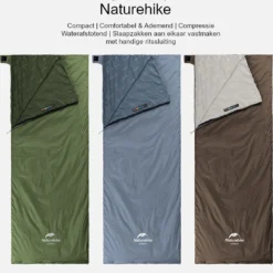 Naturehike® Slaapzak - Lichtgewicht - 190*75cm - Compact - Waterdicht - 3 Seizoenen Slaapzak Lente, Zomer & Herfst - Outdoor - Slaapzakken Volwassen & Kinderen -Aanbiedingen Kampeer Zen Winkel 1093x1200 3