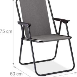 Relaxdays Campingstoel Inklapbaar Set Van 2 - Klapstoel 100 Kg - Visstoel Met Armleuningen - Grijs -Aanbiedingen Kampeer Zen Winkel 1094x1200 1