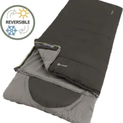 Outwell Slaapzak Contour Rits Links Zwart -Aanbiedingen Kampeer Zen Winkel 1098x1200