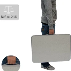 Alu Campingtafel 70x55cm - Inklapbbar Kampeertafel - Picknicktafel Licht Vouwtafel Klaptafel Grijs -Aanbiedingen Kampeer Zen Winkel 1102x1200 1