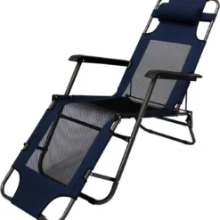 Ligstoel 180x60cm - Opvouwbaar Campingstoel Ligbed Strandstoel Tuinstoel Vouwligstoel Blauw -Aanbiedingen Kampeer Zen Winkel 1141x1200 1