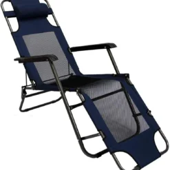 Ligstoel 180x60cm - Opvouwbaar Campingstoel Ligbed Strandstoel Tuinstoel Vouwligstoel Blauw -Aanbiedingen Kampeer Zen Winkel 1144x1200 2