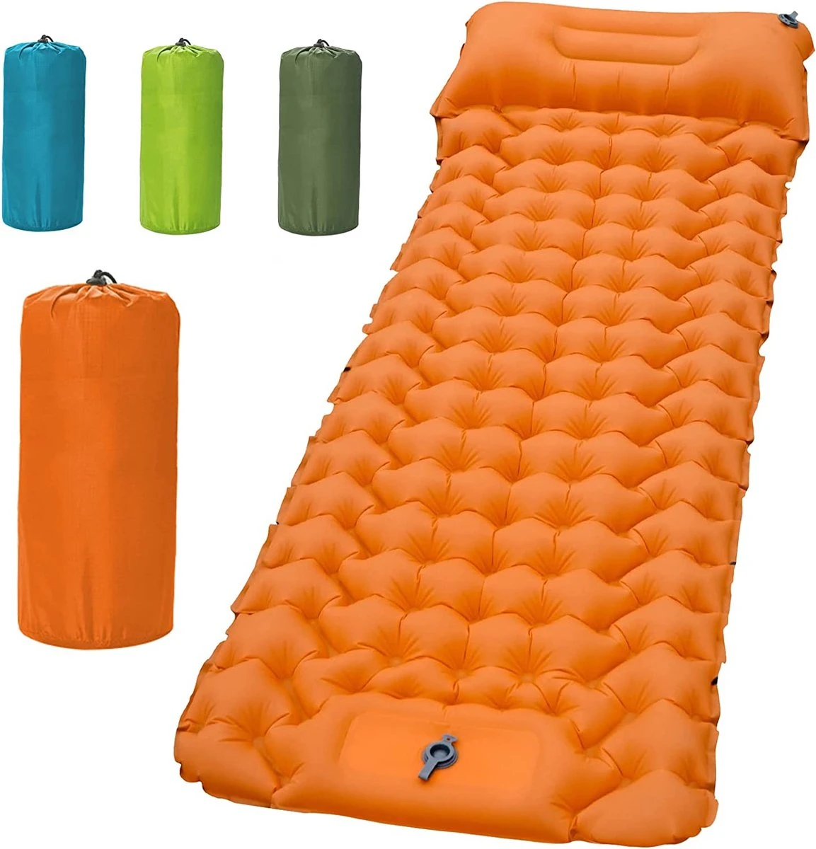 LVNRIDS Isomat, Zelfopblazend, Ultralicht, Luchtmatras, Camping, Zelfopblaasbaar, Opblaasbaar Matras, 3,9 Inch Dik, Met Voetperspomp En Kussen, Voor Camping, Reizen, Outdoor, Wandelen, Strand, Oranje 3 LVNRIDS Isomat, Zelfopblazend, Ultralicht, Luchtmatras, Camping, Zelfopblaasbaar, Opblaasbaar Matras, 3,9 Inch Dik, Met Voetperspomp En Kussen, Voor Camping, Reizen, Outdoor, Wandelen, Strand, Oranje