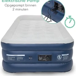 LifeGoods Luchtbed - 1 Persoons - Met Ingebouwde Pomp - Incl. Draagtas En Reparatiekit -Aanbiedingen Kampeer Zen Winkel 1159x1200 1