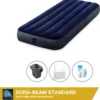 Intex Luchtbedset Intex Luchtbed - 1-Persoons - 76 X 191 X 25 Cm - Blauw + Intex Elektrische Pomp - 650 Liter/min + Hoeslaken Wit + Reparatieset