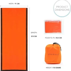 Bramble Noodslaapzak 213 X 91 Cm Polyetheen Oranje 5 Stuks -Aanbiedingen Kampeer Zen Winkel 1178x1200 1