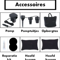 Auto Luchtbed - Auto Bed - Auto Matras - Achterbank En Achterbak - 2 Persoons - Incl. Elektrische Pomp - 175 X 125 CM -Aanbiedingen Kampeer Zen Winkel 1178x1200