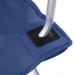 Set Van 2 Opvouwbare Campingstoelen, Klapstoelen Voor Buiten, Comfortabel, Met Armleuningen En Bekerhouders, Stabiel Frame, Draagvermogen 120 Kg - Blauw -Aanbiedingen Kampeer Zen Winkel 1183x1200