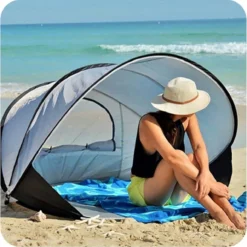 Deryan Luxe Pop Up Strandtent XXL - Anti-UV 50+ - Zilver -Aanbiedingen Kampeer Zen Winkel 1192x1200 7