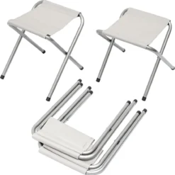 Inklapbare, In Hoogte Verstelbare Campingtafel 120x60x70cm Incl. 4 Inklapbare Krukken Campingtafel S -Aanbiedingen Kampeer Zen Winkel 1194x1200 1