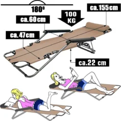 Ligstoel Opvouwbaar 155x60cm - Lichte Ligbed Relaxstoel Tuinstoel Campingstoel Strandstoel -Aanbiedingen Kampeer Zen Winkel 1196x1200 3