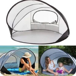 Deryan Luxe Pop Up Strandtent XXL - Anti-UV 50+ - Zilver -Aanbiedingen Kampeer Zen Winkel 1196x1200 5
