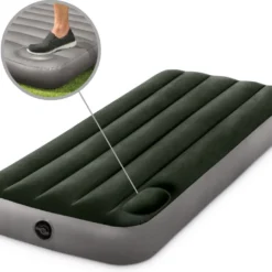 Intex Luchtbed - 1-Persoons - 76 X 191 X 25 Cm - Groen - Met Ingebouwde Voetpomp + Hoeslaken Antraciet + Reparatieset -Aanbiedingen Kampeer Zen Winkel 1200x1032 3