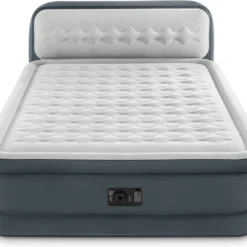 Intex 64448 - Queen Deluxe Ultra-Plush Zelfopblazend 2-persoons Luchtbed Met Hoofdboord (203x152x46cm)