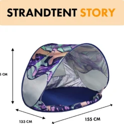 Deryan Luxe Pop Up Strandtent - Anti-UV 50+ - Story -Aanbiedingen Kampeer Zen Winkel 1200x1045 3