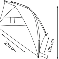Waimea Strandtent - Bastion - Blauw -Aanbiedingen Kampeer Zen Winkel 1200x1050 20
