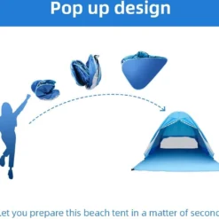 IGOODS Pop-up Tent - 2/3-Persoons - Blauw -Aanbiedingen Kampeer Zen Winkel 1200x1059 3