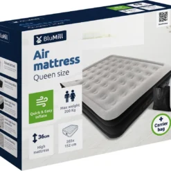 BluMill Luchtbed - 2-persoons - Ingebouwde Pomp - 203x152x36 Cm - Duurzame Keuze -Aanbiedingen Kampeer Zen Winkel 1200x1094 2