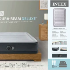 Intex Luchtbed - Twijfelaar - 137 X 191 X 33 Cm - Grijs - Met Ingebouwde Pomp, Hoeslaken Antraciet En Reparatieset 13 Intex Luchtbed - Twijfelaar - 137 X 191 X 33 Cm - Grijs - Met Ingebouwde Pomp, Hoeslaken Antraciet En Reparatieset -Aanbiedingen Kampeer Zen Winkel 1200x1095