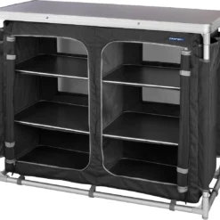 Campart Campingkeuken KI-0734 - Campingkast Groot - 4 Verstelbare Poten - Opvouwbaar En Lichtgewicht - Inclusief Opbergtas - Grijs -Aanbiedingen Kampeer Zen Winkel 1200x1105 5