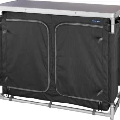 Campart Campingkeuken KI-0734 - Campingkast Groot - 4 Verstelbare Poten - Opvouwbaar En Lichtgewicht - Inclusief Opbergtas - Grijs -Aanbiedingen Kampeer Zen Winkel 1200x1105 6