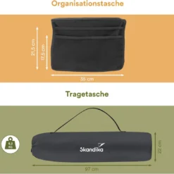 Skandika Relax Comfort Campingstoel - Campingstoel Opvouwbaar - Comfortabele Klapstoel Met Drinkhouder En Koelvak, Tot Max. 160 Kg, Opvouwbaar, Lichtgewicht | Vouwstoel Voor Kamperen, Camping, Festival, Vissen – Grijs -Aanbiedingen Kampeer Zen Winkel 1200x1118 4