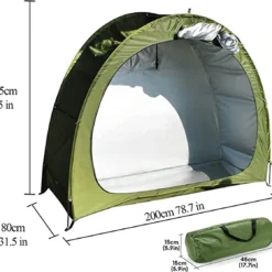Merkloos Fietstent, Beschermhoes Fietsenschuur, Tent Voor Camping In De Open Lucht-groen 200*80*165CM -Aanbiedingen Kampeer Zen Winkel 1200x1118 6