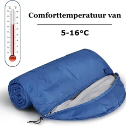HikeMeister ® Mummy Slaapzak Kamperen Blauw Ca. 220 X 75 Cm Met Draagtas -Aanbiedingen Kampeer Zen Winkel 1200x1136