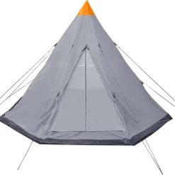 VidaXL Tent 4-persoons Grijs -Aanbiedingen Kampeer Zen Winkel 1200x1137 3