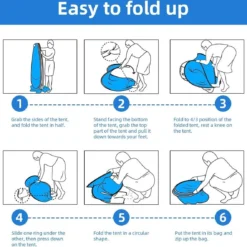 IGOODS Pop-up Tent - 2/3-Persoons - Blauw -Aanbiedingen Kampeer Zen Winkel 1200x1137 5