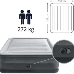 Intex Luchtbed - 2-Persoons - 152 X 203 X 33 Cm - Grijs - Met Ingebouwde Pomp, Hoeslaken Antraciet En Reparatieset 14 Intex Luchtbed - 2-Persoons - 152 X 203 X 33 Cm - Grijs - Met Ingebouwde Pomp, Hoeslaken Antraciet En Reparatieset -Aanbiedingen Kampeer Zen Winkel 1200x1138 2