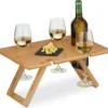 Relaxdays Opvouwbare Picknick Wijntafel - 4 Wijnglazenhouders - Bamboe Dienbladtafel Klein 1 Relaxdays Opvouwbare Picknick Wijntafel - 4 Wijnglazenhouders - Bamboe Dienbladtafel Klein -Aanbiedingen Kampeer Zen Winkel 1200x1143 5