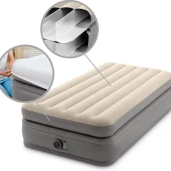 Intex Prime Comfort - Luchtbed - 1-Persoons - 99x191x51 Cm (BxLxH) - Grijs - Met Ingebouwde Motorpomp 18 Intex Prime Comfort - Luchtbed - 1-Persoons - 99x191x51 Cm (BxLxH) - Grijs - Met Ingebouwde Motorpomp -Aanbiedingen Kampeer Zen Winkel 1200x1144