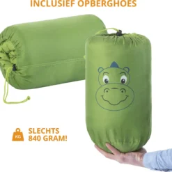 Dutch Mountains Kinderslaapzak Nijlpaard - 170 X 70cm Polyester - Zacht Lichtgewicht – Opberghoes -Aanbiedingen Kampeer Zen Winkel 1200x1150 2