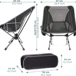 Smartpeas Campingstoel Van Stevig 600D Polyester En Aluminium - Lichtgewicht En Opvouwbaar - Camping Gadget Inclusief Zijzakken +Plus: Strandmat & Draagtas -Aanbiedingen Kampeer Zen Winkel 1200x1150 3