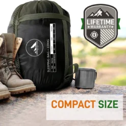 HikeMeister® Outdoor Survival Fishing Mummy Slaapzak 230 X 80 Cm -8°C -Aanbiedingen Kampeer Zen Winkel 1200x1152 2