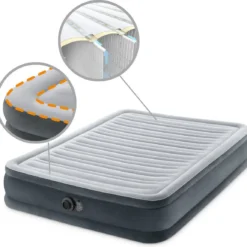 Intex Luchtbed - Twijfelaar - 137 X 191 X 33 Cm - Grijs - Met Ingebouwde Pomp, Hoeslaken Antraciet En Reparatieset 19 Intex Luchtbed - Twijfelaar - 137 X 191 X 33 Cm - Grijs - Met Ingebouwde Pomp, Hoeslaken Antraciet En Reparatieset -Aanbiedingen Kampeer Zen Winkel 1200x1152