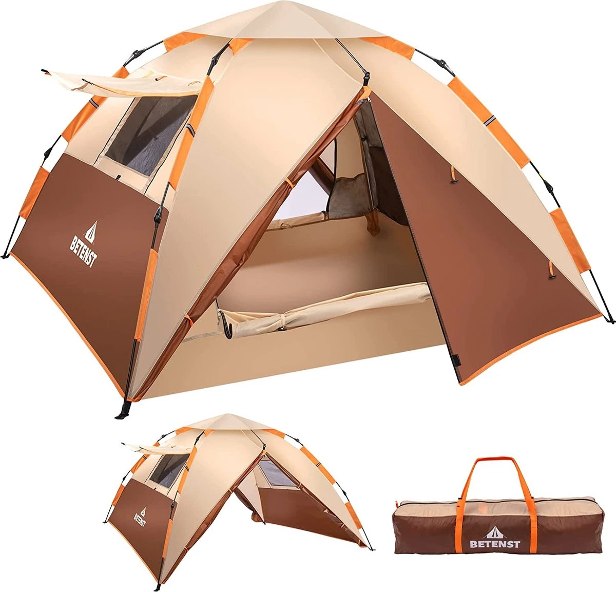 Merkloos Kamping Tent / Absolutely Waterproof, Lightweight Camping Tent With - Tent Ideal For Camping In The Garden, Dome Tent, 3 Merkloos Kamping Tent / Absolutely Waterproof, Lightweight Camping Tent With - Tent Ideal For Camping In The Garden, Dome Tent,
