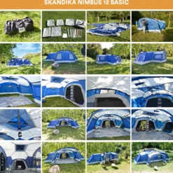 Skandika Nimbus Sleeper 12 Tent – Koepeltenten – 12 Persoons Familietent - Campingtent – Muggengaas – Sleeper Technology (3 Extra Donkere Slaapcabines) – 760 X 630 X 215 Cm (LxBxH) – 5000 Mm Waterkolom – Camping, Tuin – Kamperen – Blauw/wit 17 Skandika Nimbus Sleeper 12 Tent – Koepeltenten – 12 Persoons Familietent - Campingtent – Muggengaas – Sleeper Technology (3 Extra Donkere Slaapcabines) – 760 X 630 X 215 Cm (LxBxH) – 5000 Mm Waterkolom – Camping, Tuin – Kamperen – Blauw/wit -Aanbiedingen Kampeer Zen Winkel 1200x1162 4