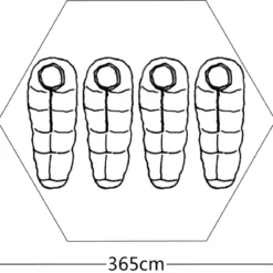 VidaXL Tent 4-persoons Grijs -Aanbiedingen Kampeer Zen Winkel 1200x1168 3