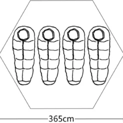 VidaXL Tent 4-persoons Grijs -Aanbiedingen Kampeer Zen Winkel 1200x1174