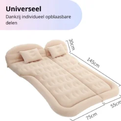 Opblaasbaar Auto Matras - Auto Luchtbed Zwart - Achterbank En Achterbak - Tweepersoons 3-in-1 Universeel Automatras - Inclusief Elektrische Pomp En Accessoires - Kampeer Luchtbed Voor Reizen -Aanbiedingen Kampeer Zen Winkel 1200x1180