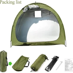 Merkloos Fietstent, Beschermhoes Fietsenschuur, Tent Voor Camping In De Open Lucht-groen 200*80*165CM -Aanbiedingen Kampeer Zen Winkel 1200x1182 5