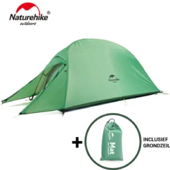 Cloud Up 1 Upgraded - Naturehike® - 1 Persoons Tent - Lichtgewicht Tent - Incl. Grondzeil - 210T 3000mm - Outdoor - Waterdicht - Hiking & Wandelen