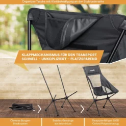 Skandika Campingstoel Compact – Campingstoelen - Campingstoel Tot 150 Kg Belastbaar - Kampeerstoel, Visstoel, Kleine Pakmaat, Opvouwbaar, Stabiel, Licht, Comfortabel Gepolsterd – Draagtas Meegeleverd - Vouwstoel – Zwart 13 Skandika Campingstoel Compact – Campingstoelen - Campingstoel Tot 150 Kg Belastbaar - Kampeerstoel, Visstoel, Kleine Pakmaat, Opvouwbaar, Stabiel, Licht, Comfortabel Gepolsterd – Draagtas Meegeleverd - Vouwstoel – Zwart -Aanbiedingen Kampeer Zen Winkel 1200x1184 5