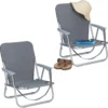 Relaxdays Strandstoel Opvouwbaar - Set Van 2 - Lage Campingstoel - Kampeerstoel Leuning - Grijs -Aanbiedingen Kampeer Zen Winkel 1200x1197 4