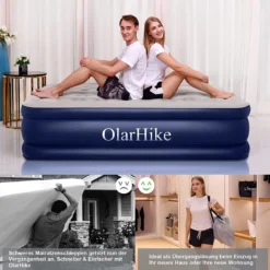 OlarHike Queen Size Luchtmatras Met Geïntegreerde Elektrische Pomp, Zelfopblazend Luchtbed, Voor 2 Personen, Premium Gastenbed, Opblaasbaar Matras Voor Camping Of Thuisgebruik, 203 X 152 X 46 Cm -Aanbiedingen Kampeer Zen Winkel 1200x1200 116