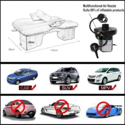 Merkloos Auto Reizen Opblaasbare Matras Luchtbed Camping Universele SUV Achterbank Couch (Grijs) -Aanbiedingen Kampeer Zen Winkel 1200x1200 127